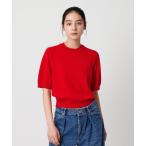 ニット セーター コットンスラブショートスリーブニット レディース