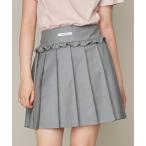 スカート 「ウエスト調整可」フリル切替えプリーツスカパン キッズ 子供服 女の子