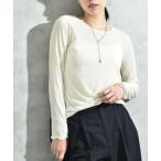 tシャツ プリーツベロア長袖プルオ