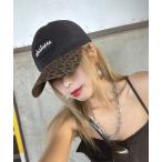 キャップ 帽子 ヒョウ柄バイカラーキャップ レディース