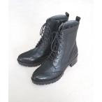 ブーツ メダリオンレースアップブーツ/21534 レディース