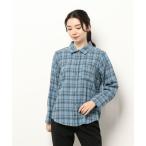 「STYLE DELI」 長袖ネルシャツ MEDIUM ブルー レディース