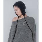 「JEANASIS」 ニットキャップ FREE ブラック レディース
