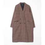[AIVER] в клетку Пальто Честерфилд L Brown мужской 