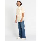 シャツ 「VOLCOM/ボルコム」 Flaxstone Short Sleeve /胸ポケットロゴワンポイントストライプ半袖シャツ メンズ レディース