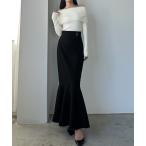 ショッピングウエスト スカート ウエストベルトマーメイドスカート(通年素材)