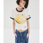 tシャツ 「MIHARA YASUHIRO/ミハラヤスヒロ」SMILY FACE PRINTED MINI TEE/スマイルフェイスプリントミニTシャ
