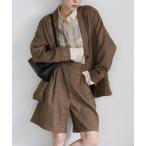 ジャケット テーラードジャケット チェック柄テーラードジャケット レディース