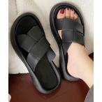 サンダル 「 海やプールに最適 」CROSS FLOWER SANDAL / クロス フラワー サンダル / 着脱楽チン♪スリッパサンダル レディース