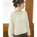 ショッピングスパンコール ニット セーター スパンコールメッシュニットプルオーバー レディース