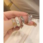  кольцо кольцо [MASHIRO] бабочка узор Mix цветной камень кольцо 4 позиций комплект (MA/EK268) мужской женский 