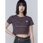 tシャツ ロゴパッチミニマルTシャツ レディース