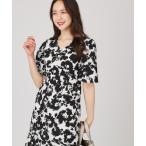 ワンピース 「手洗い可／日本製」花柄ワンピース