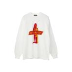 「HYSTERIC GLAMOUR」 長袖Tシャツ LARGE ホワイト メンズ