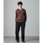 「NANO universe」 長袖Tシャツ S レンガ メンズ
