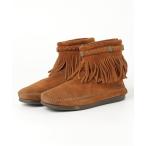 「Minnetonka」 ビジューモカシンブーツ 6 ブラウン レディース