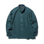 ショッピングボタン シャツ ドビー チェック オープンカラー ボタンダウン シャツ メンズ