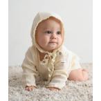 ショッピングロンパース ベビー服 ロンパース 長袖 ロンパース ボンネット付き ワッフル