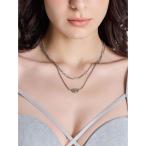 ネックレス JEYSUS SymmetryGYDA ラインストーンレイヤーネックレス レディース