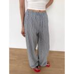 パンツ 「DIDOT.」ストライプワイドパンツ レディース