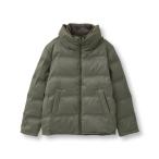 ショッピングプリント ダウンジャケット ダウン スエード調ツイルプリントダウンジャケット メンズ