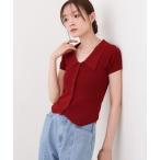 ショッピングバブ tシャツ ビックカラーニットトップス レディース