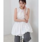 tシャツ ノースリーブバルーンチュニック レディース