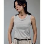 タンクトップ ノースリーブ 「WEB限定」ラメリブタンク レディース