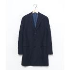 [BEAMS] Пальто Честерфилд 44 темно-синий мужской 