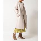 「NOLLEY'S」 ノーカラーコート 38 ベージュ レディース