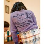 トレーナー  「裏微起毛」シフォンタッチクルー（世界最大最小） キッズ 子供服 男の子 女の子