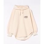 パーカー 刺繍スヌーピー裏起毛パーカー レディース