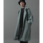 [HARE] пальто с отложным воротником MEDIUM светло-зеленый мужской 