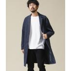 [NANO universe] Пальто Честерфилд L темно-синий мужской 