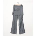 「EMODA」 ブーツカットパンツ SMALL グレー レディース