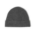 ニット帽 ニットキャップ Johnstons / カシミヤ リブニットキャップ メンズ
