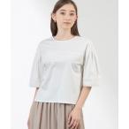 tシャツ 「Anniversary　Piece」シルケットスムース×レース プルオーバー レディース