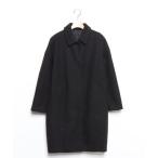 [KBF] пальто с отложным воротником ONE SIZE черный женский 