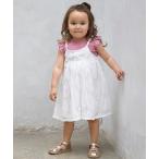 ワンピース 「リンク」ジャガードキャミワンピセット キッズ 子供服 女の子