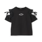 tシャツ 「大好評につき再入荷」「接触冷感」肩リボンバックハートTシャツ キッズ 子供服 女の子