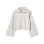 ショッピングカシミヤ ブルゾン アウター カシミヤブレンドニット ジップアップブルゾン レディース