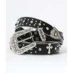 ショッピングスタッズ ベルト スタッズ×ラインストーン・レオパードベルト メンズ レディース ユニセックス メンズ レディース