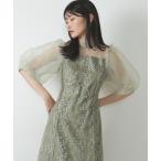 「Kana」 7分袖ワンピース S グリーン レディース