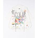 tシャツ 152685:スカラーロゴ花束柄 接触冷感プルオーバー レディース