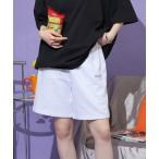 パンツ ステッチロゴハーフパンツ レディース