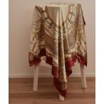 スカーフ バンダナ 「resonance」チェーン柄 レトロ シルクタッチ 大判スカーフ「マルチウェイ」 レディース