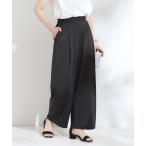 ショッピングひんやり パンツ 「S-LL/ひんやり/UV」リラクシーな穿き心地 エアリーワイドパンツ レディース