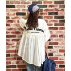tシャツ バックギャザードッキングTシャツ レディース