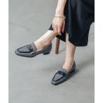 ショッピングローファー ローファー 「ふかふか・軽量」スクエア2.5cmベルトローファー IZ5852 レディース