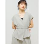 ベスト ジレ MIDIUMISOLID for Ladies ノーカラージレ レディース
